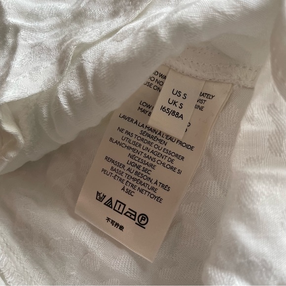 Free People Bianca Blouse long sleeve button down s white - Picture 10 of 11